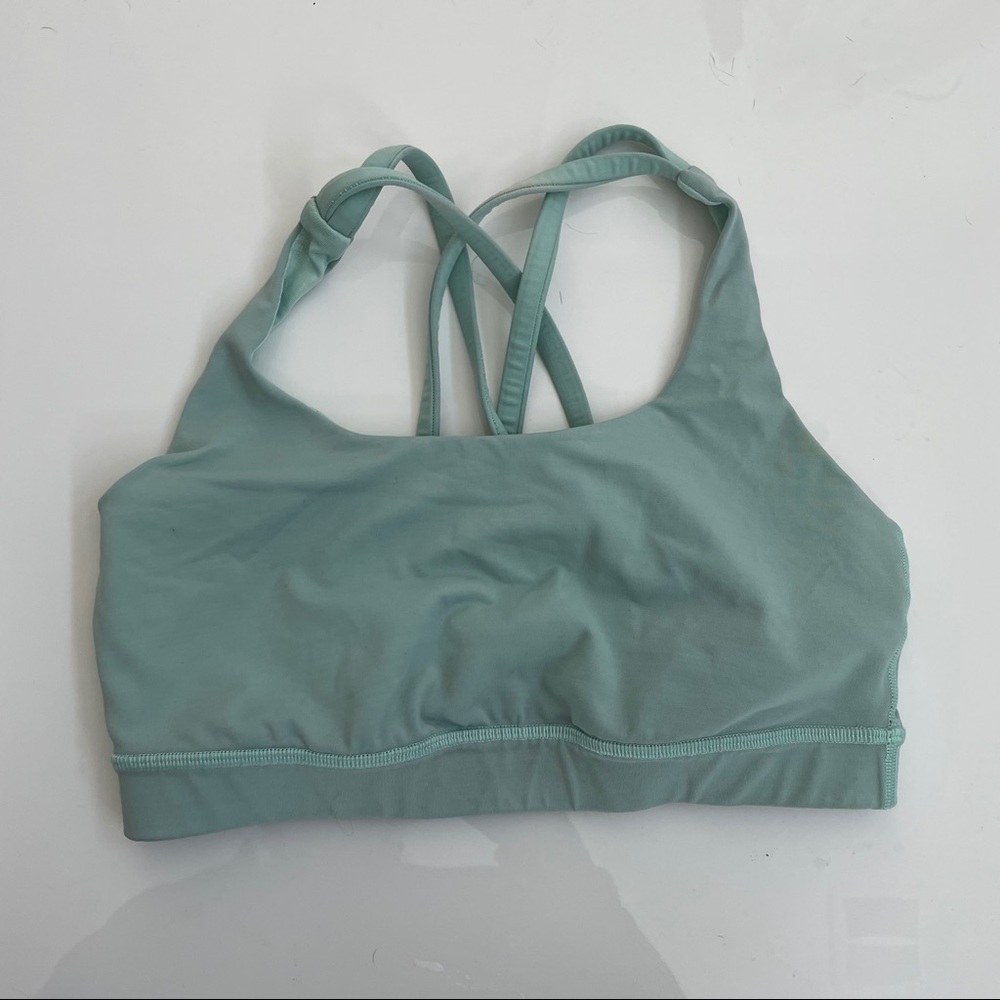 Teal sports bra Lululemon
